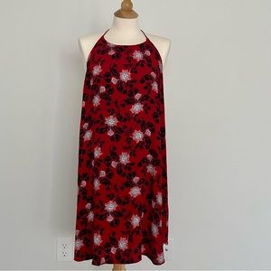 EXPRESS Floral Halter Cover Up Dress Large